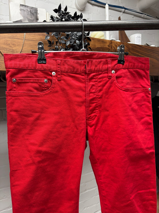 Dior Homme ‘Japan Exclusive’ Cherry Red Skinny Jeans