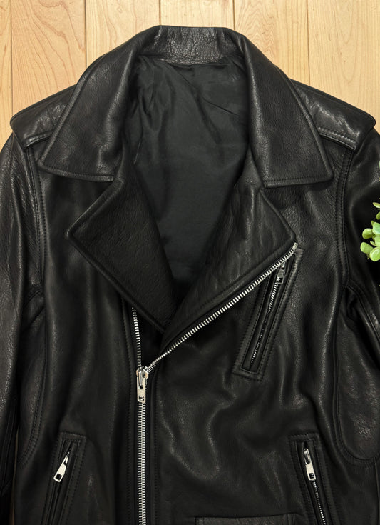 AW2014 Rick Owens ‘Stooges’ Calfskin Leather Biker Jacket