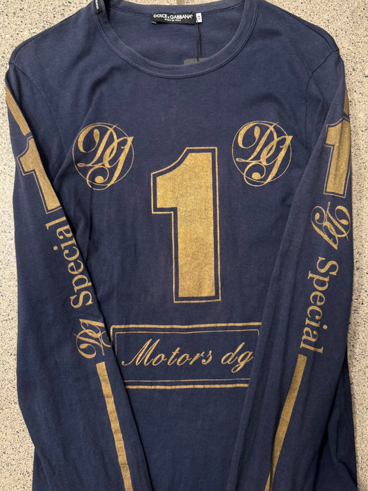 2000s Dolce & Gabbana ‘Motors’ Racing Long Sleeve Shirt