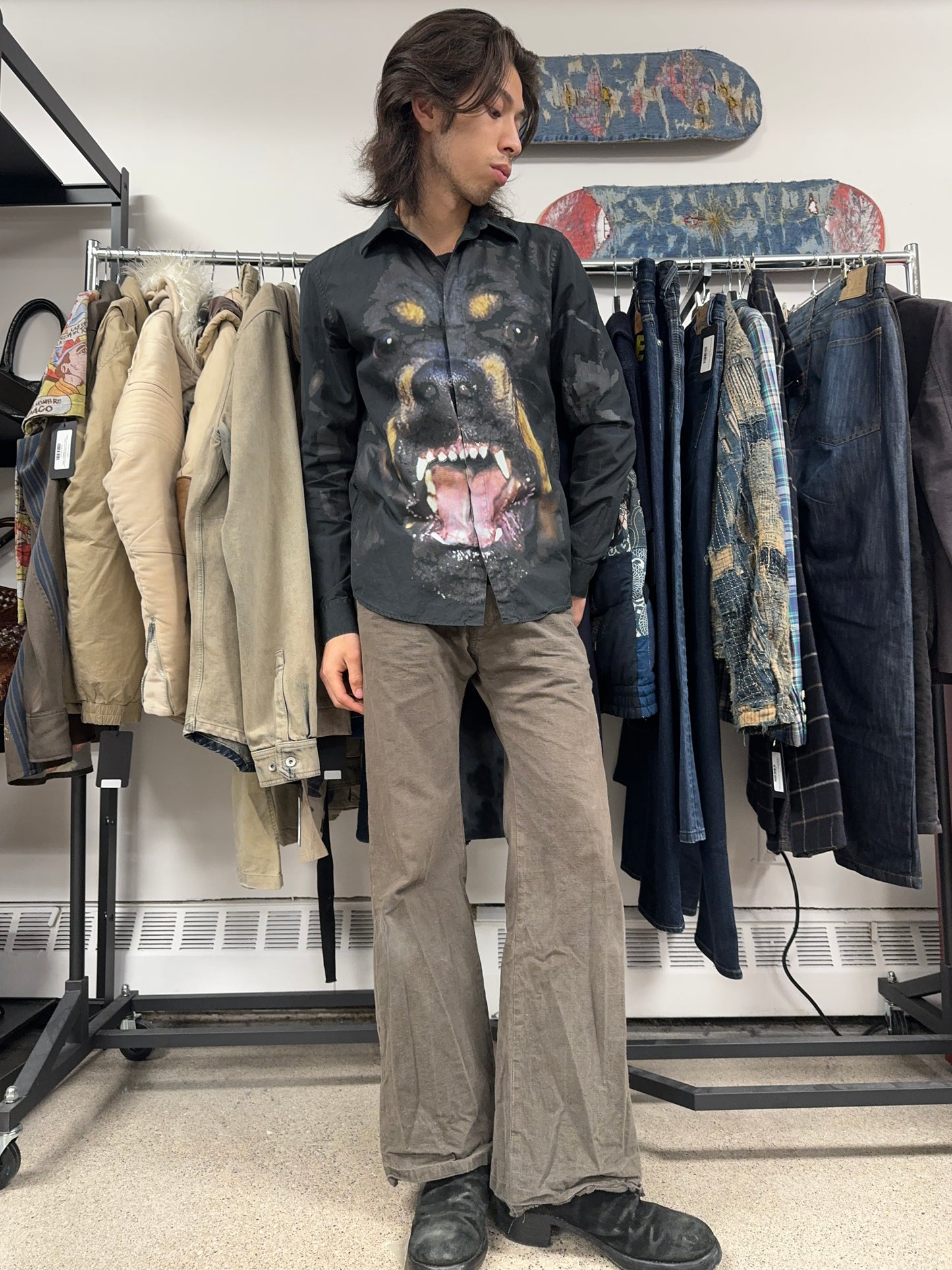 SS2011 Givenchy by Ricardo Tisci ‘Rottweiler’ Button Down Shirt