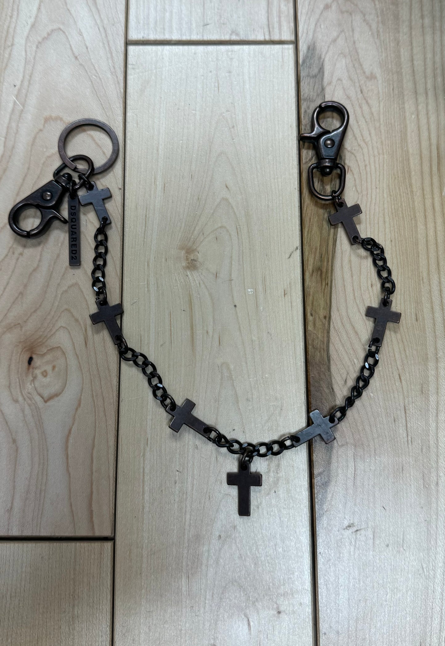 2000s Dsquared Multi Cross Wallet Chain