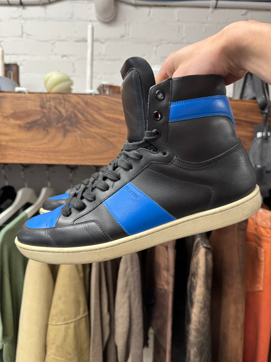 Saint Laurent ‘SL/01’ Court High Leather Trainers