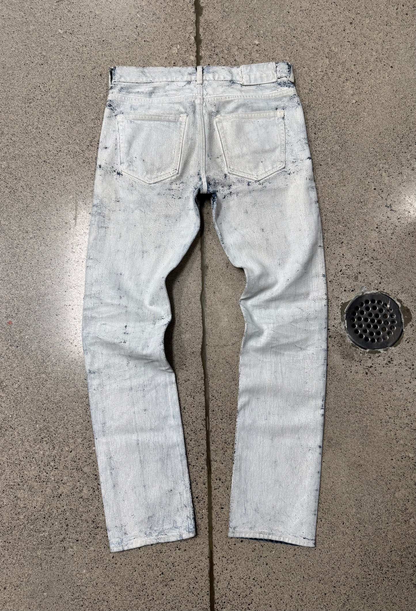 2012 Maison Margiela x H&M ‘Paint Coated’ White Denim