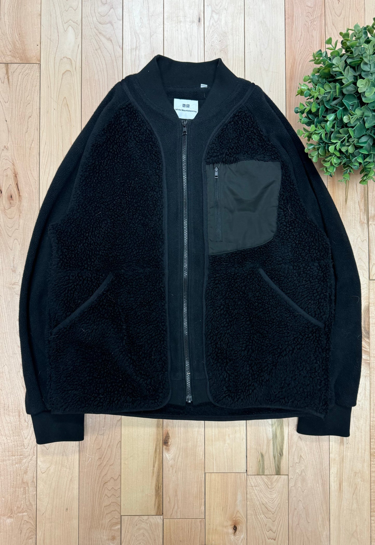 White Mountaineering Hybrid Fleece Bomber Jacket