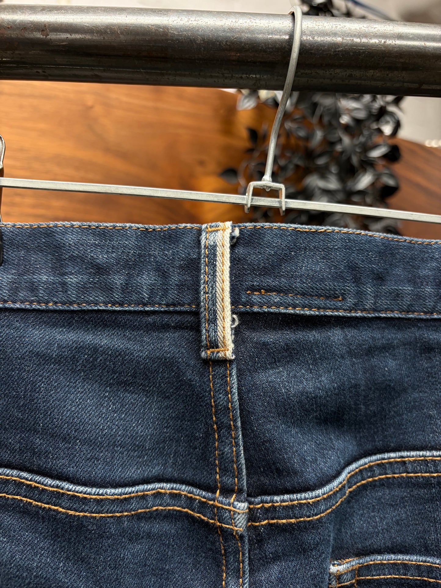 Dior Homme ‘Unaltered Inseam’ Raw Blue Skinny Jeans