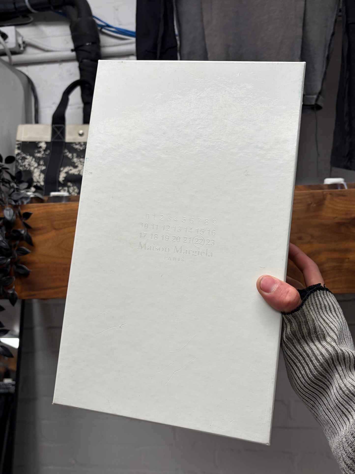 Maison Margiela ‘G.A.T.’ White Leather Low Top Sneakers