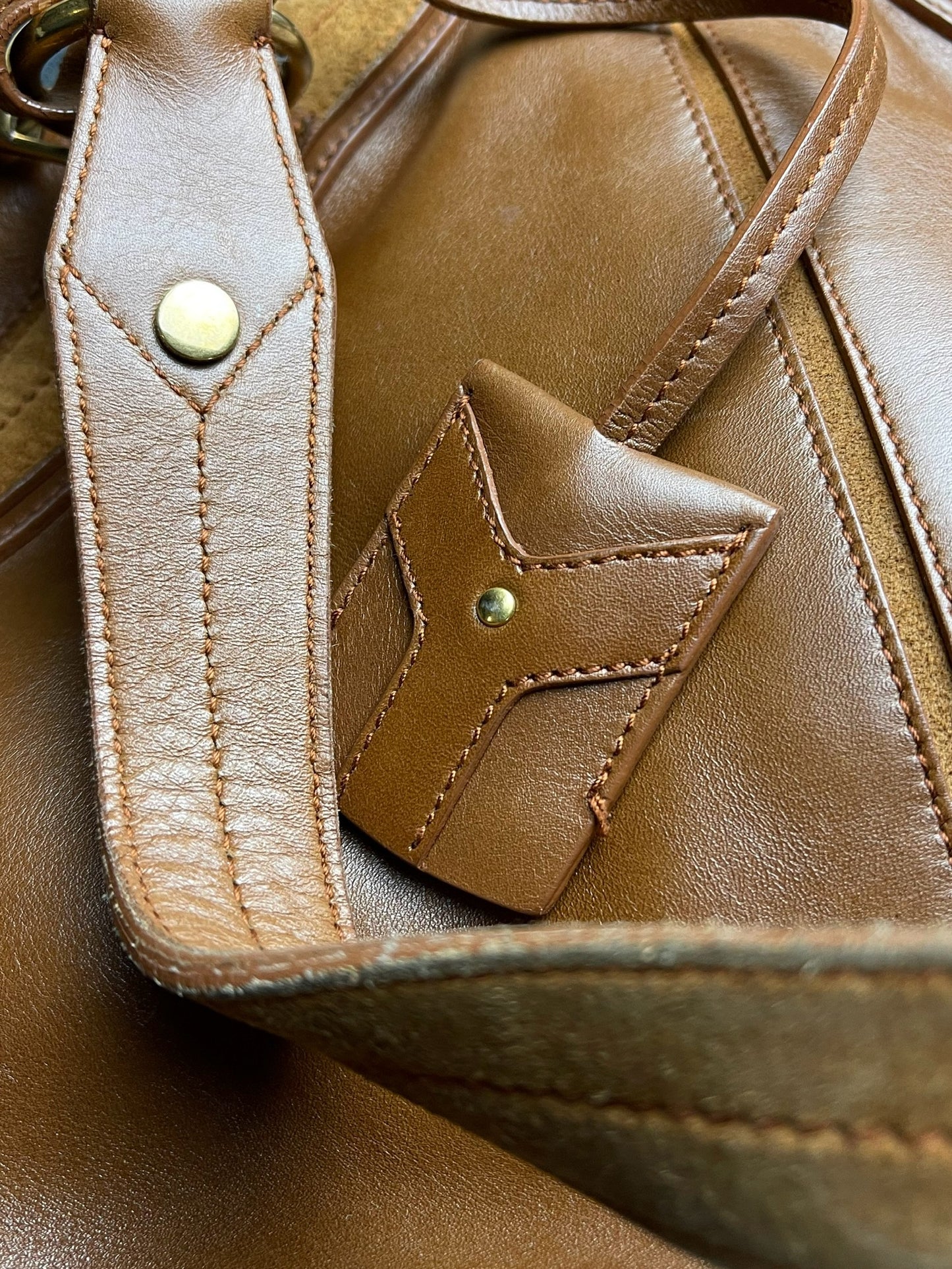 2000s YSL ‘Muse’ Brown Leather Crossbody/Shoulder Bag
