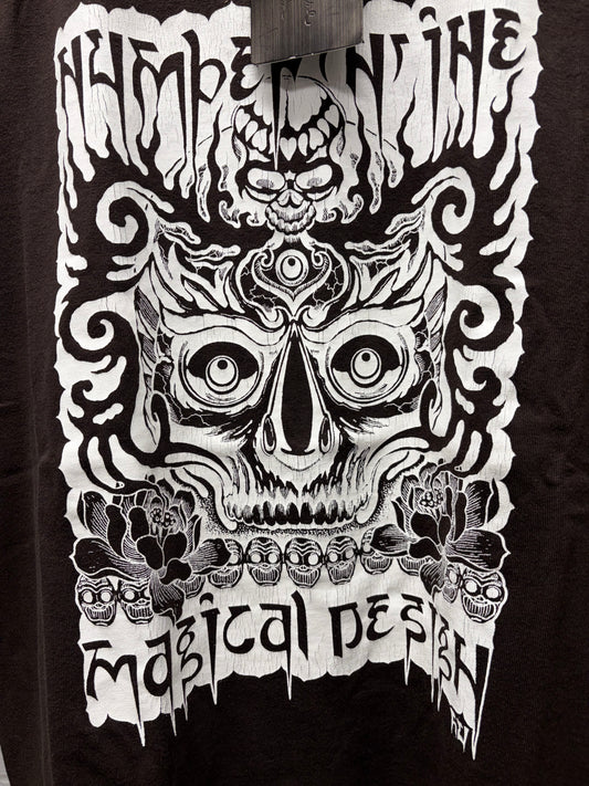 2004 Number (N)ine x Magical Design ‘Acid Trip’ Faded Brown Graphic T-Shirt