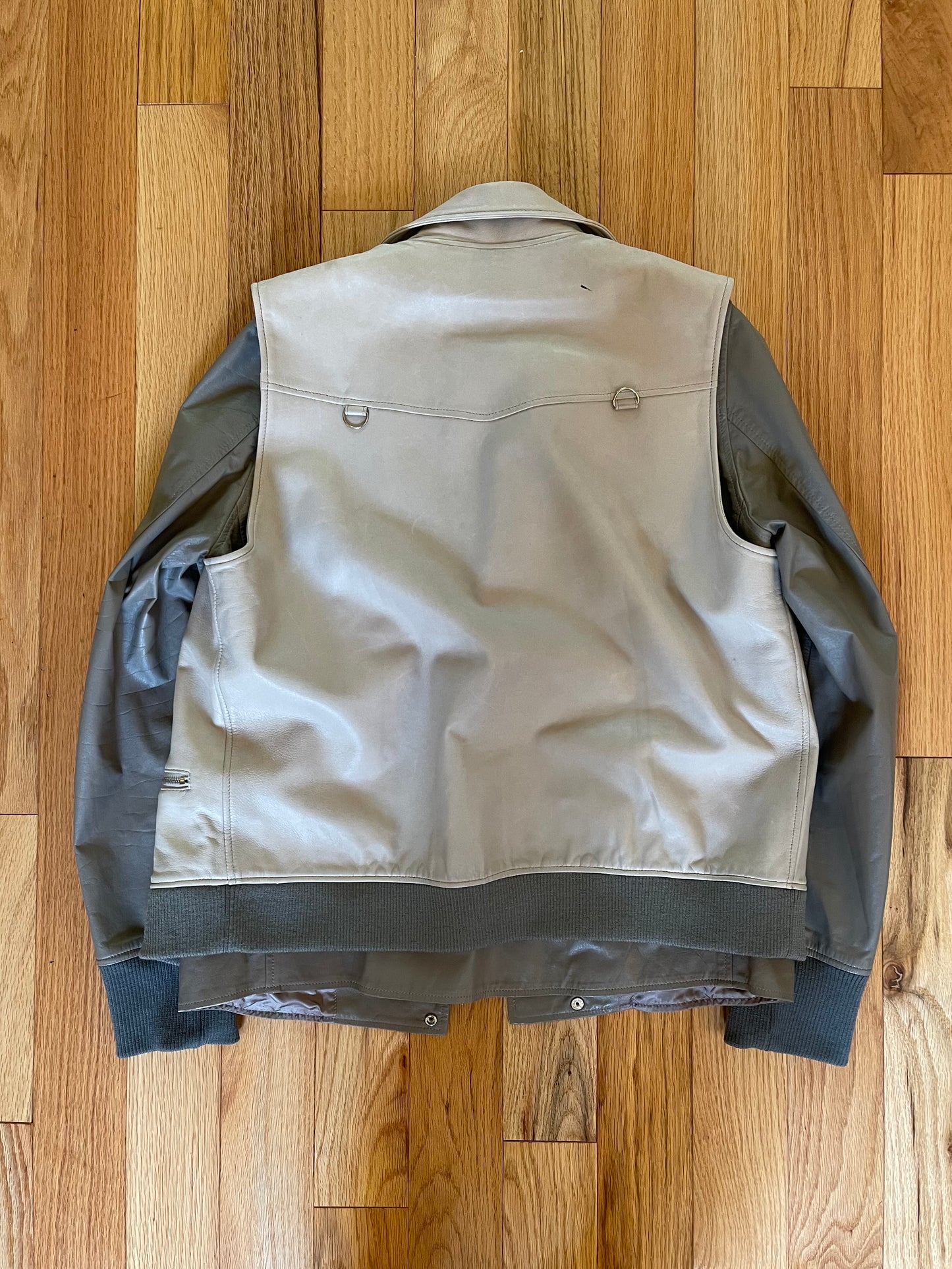 Autumn Winter 2007 Undercover Double Layer Hybrid Leather Jacket