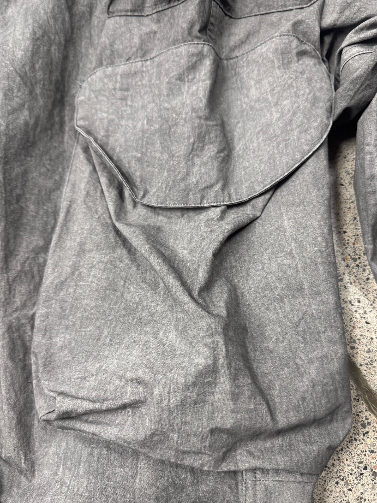 Entire Studios Grey ‘Parachute’ Wide Leg Cargo Pants