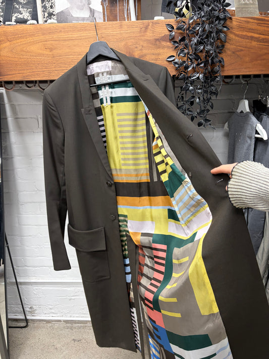 SS2020 Rick Owens ‘Tecuatl’ Uxmal Lined Brown ‘Moreau’ Coat