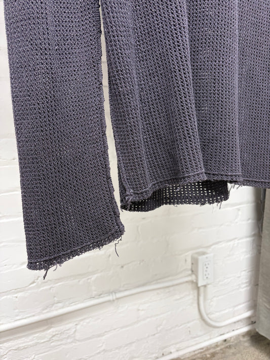 Damir Doma Distressed ‘Plum’ Looss Gauge Knit Sweater