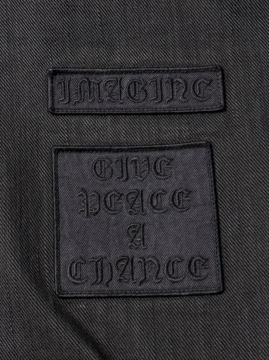 AW2004 Number (N)ine ‘Give Peace A Chance’ Patchwork Denim