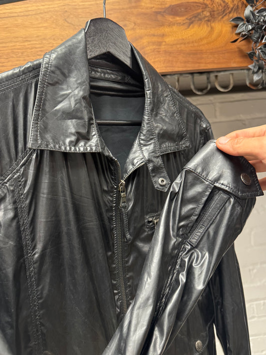 2000s Prada Sport Matte Black Nylon Cargo Jacket