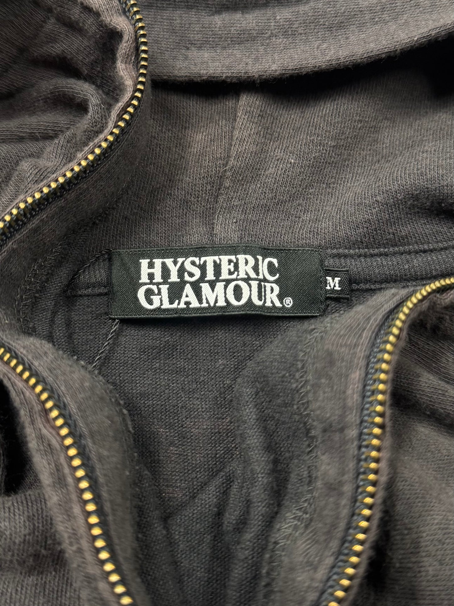 Hysteric Glamour Faded Brown/Pink Zip Up Hoodie
