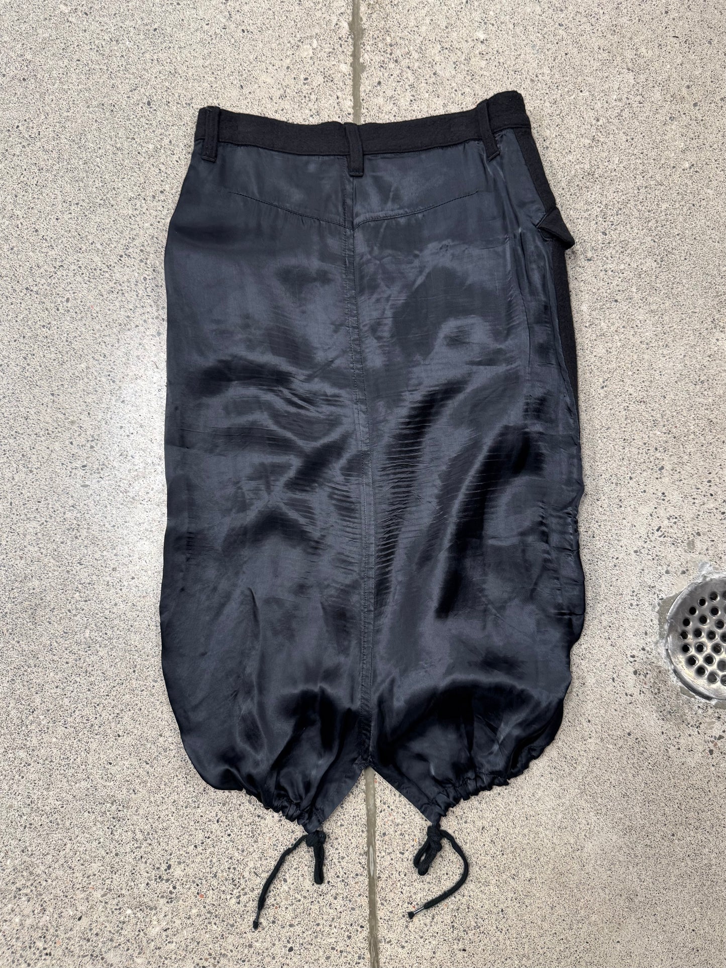 Yohji Yamamoto ‘Y’s’ Fishtail Wool/Silk Parachute Skirt