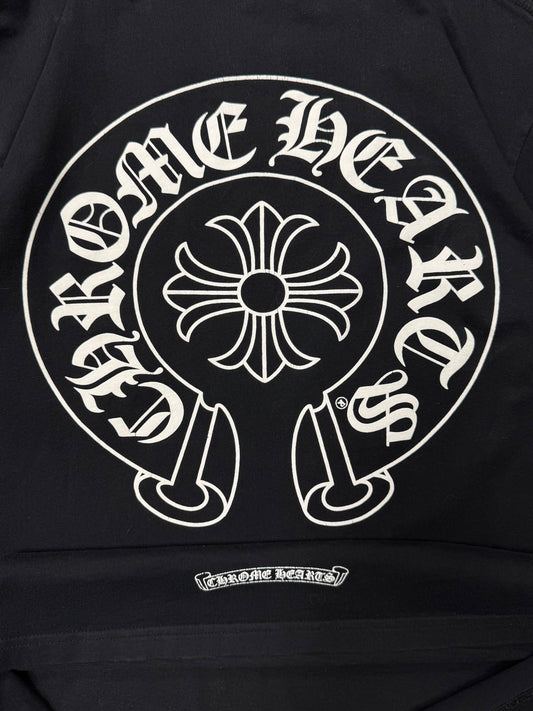 Chrome Hearts Horseshoe Logo Pocket Black Pocket T-Shirt