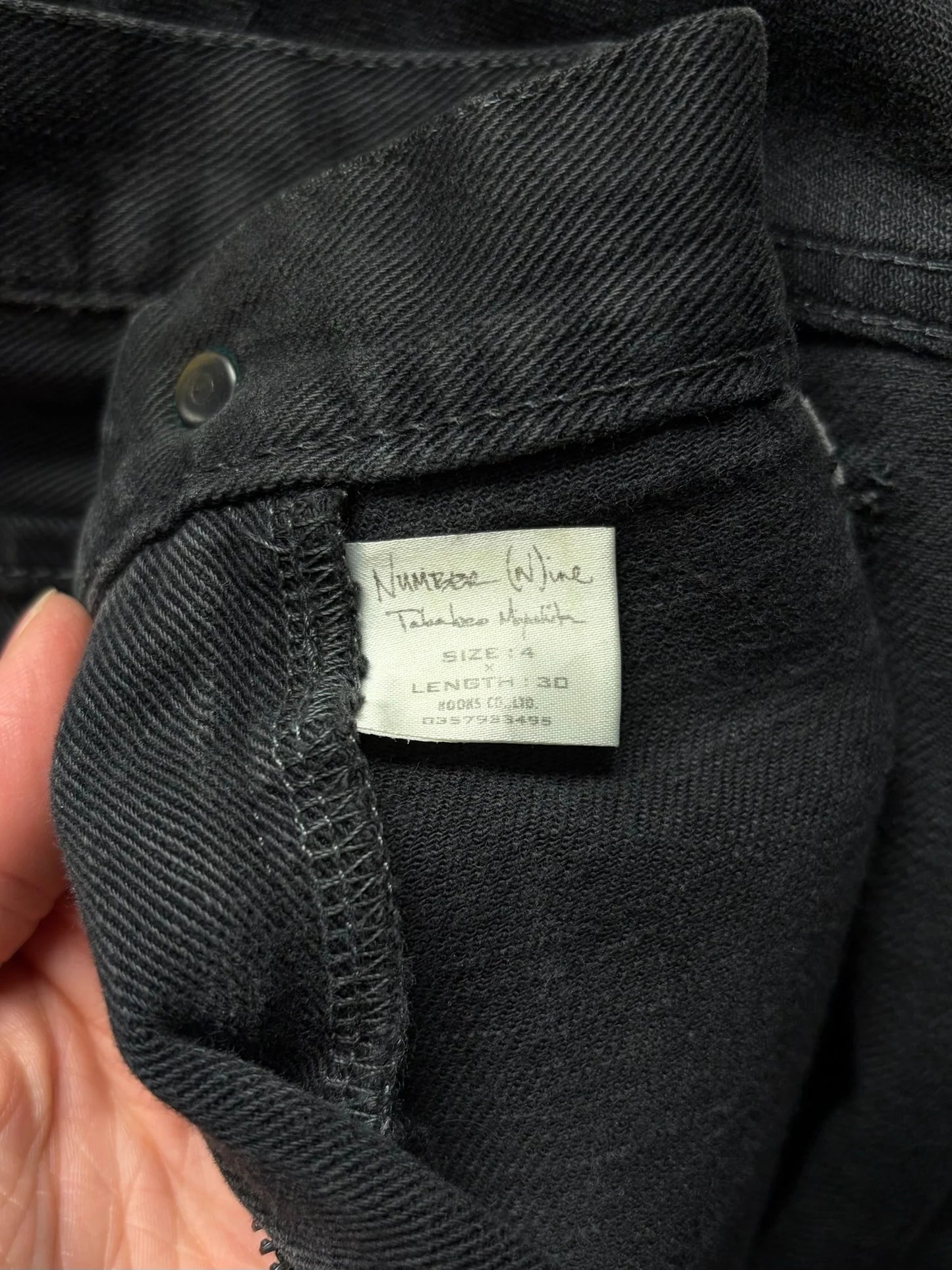 AW2004 Number (N)ine ‘Give Peace a Chance Patchwork Denim
