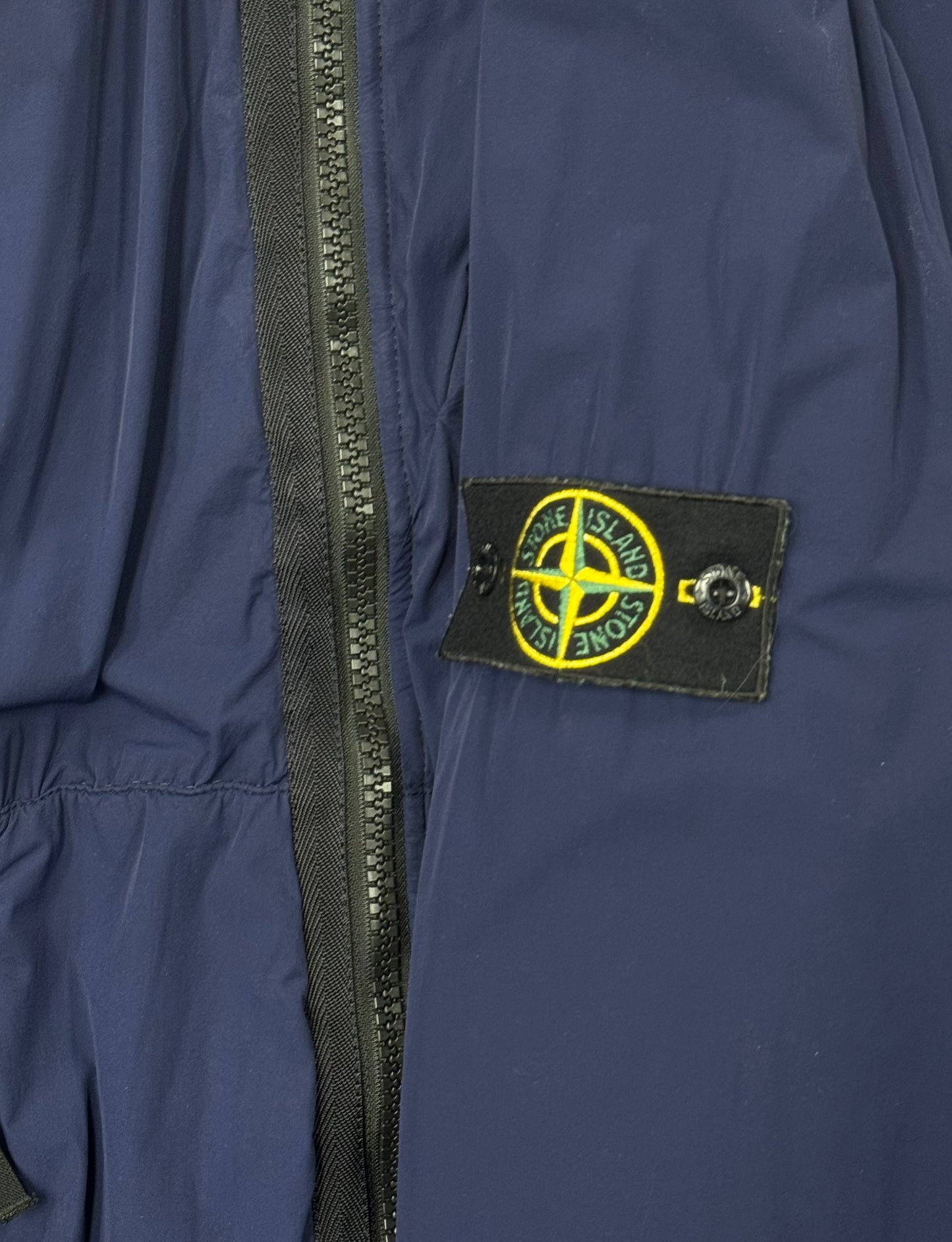 Stone Island Cross-Zip Badge Logo Bomber Jacket