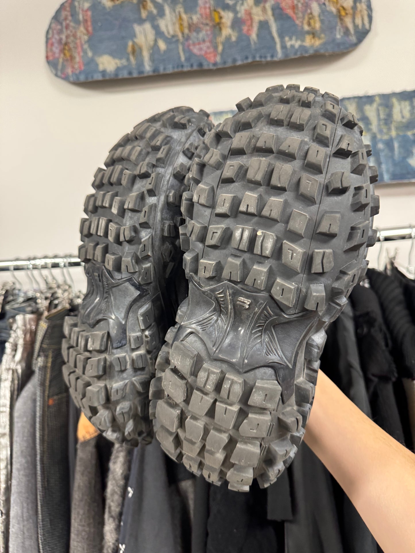 Balenciaga ‘Defender’ Bounce Black Low Top Sneakers