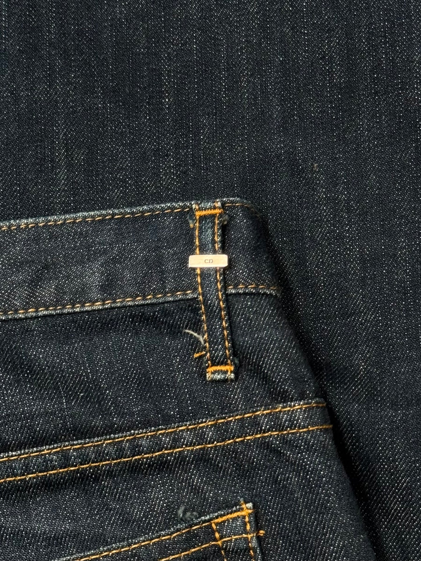 Dior Homme Raw Blue ‘Button Fly’ Skinny Denim