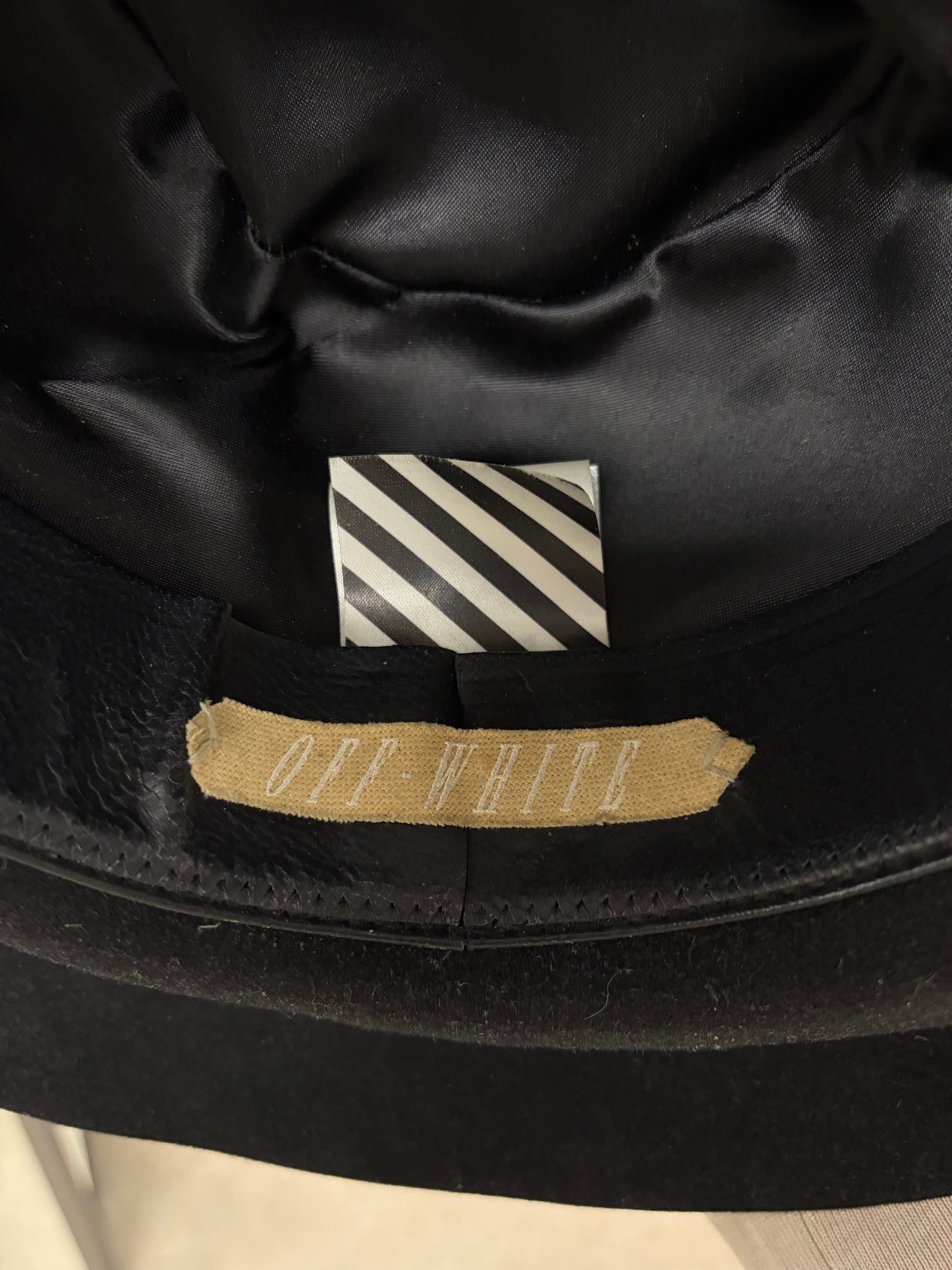 Off-White Black ‘Rabbit Pelt’ Wide Brim Fedora