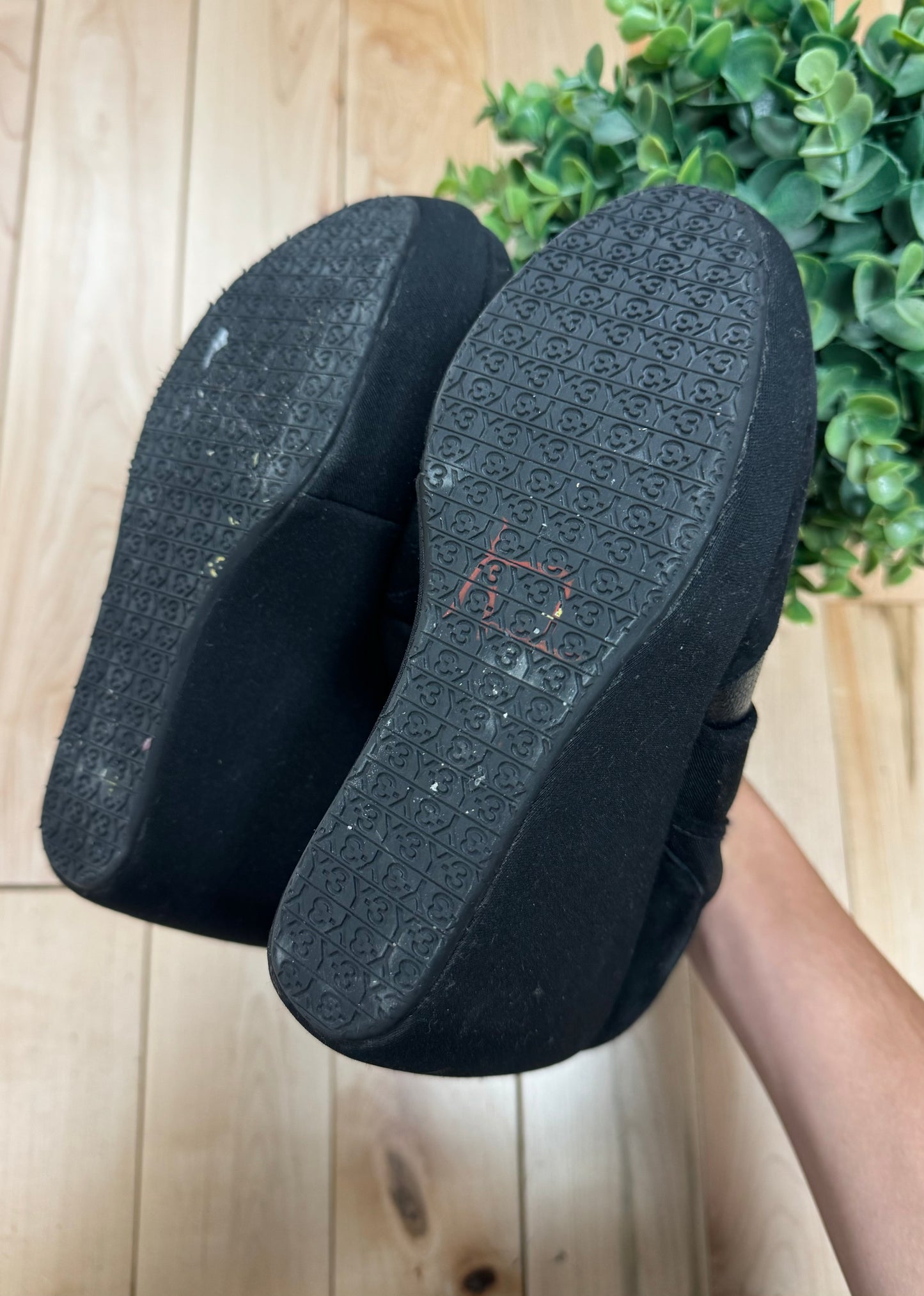 Yohji Yamamoto x Adidas Y3 Black Wedge Heels