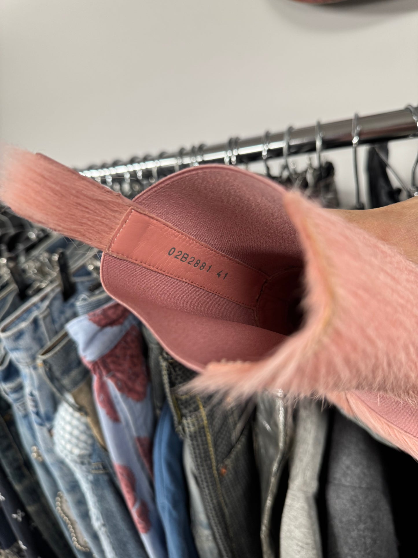 Rick Owens Pink Pony-Hair Tractor Boots