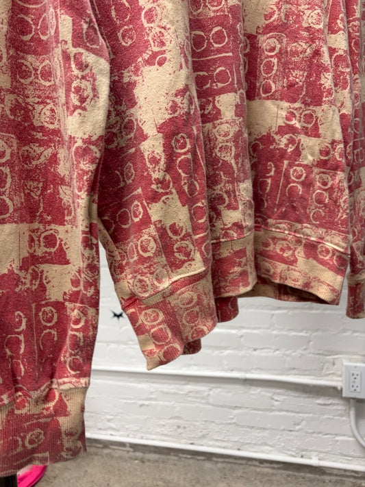 2007 Comme Des Garçons Homme ‘Lego’ Print Red/Sand Sweater