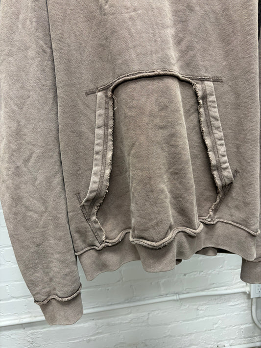 SS2019 Maison Margiela Brown ‘Deconstructed Pocket’ Hoodie