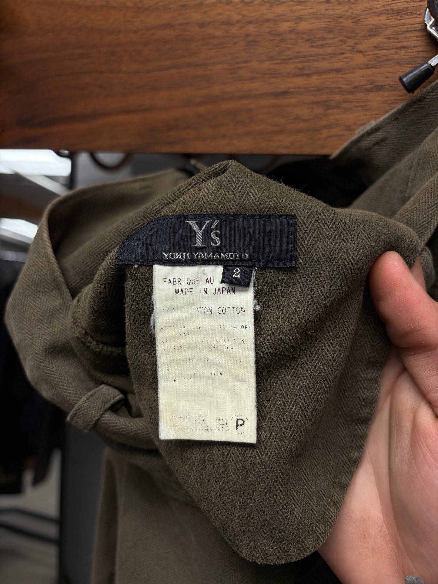 Yohji Yamamoto ‘Y’s’ Striped Brown Cotton Pants