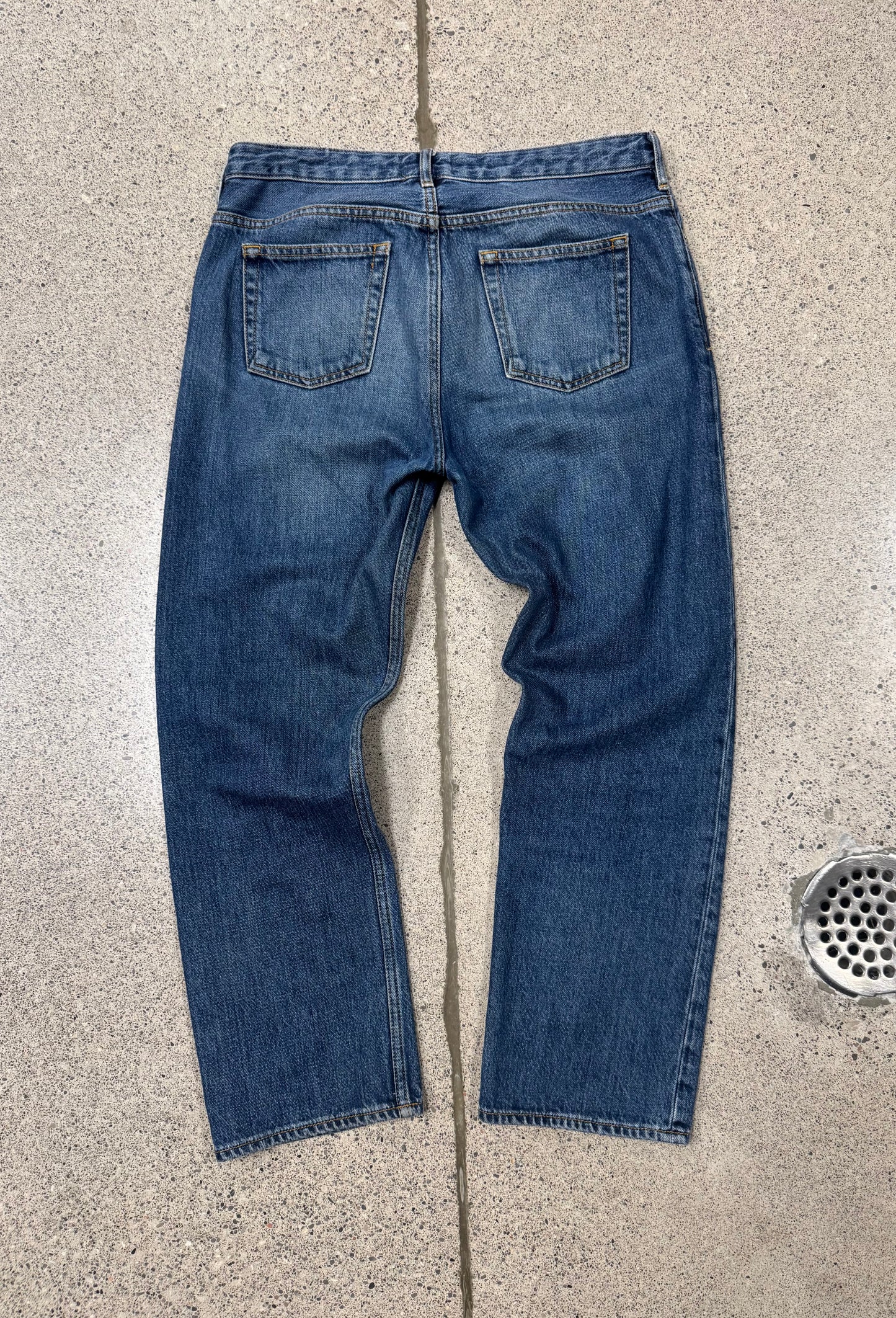 Acne Studios Straight Leg Blue Denim