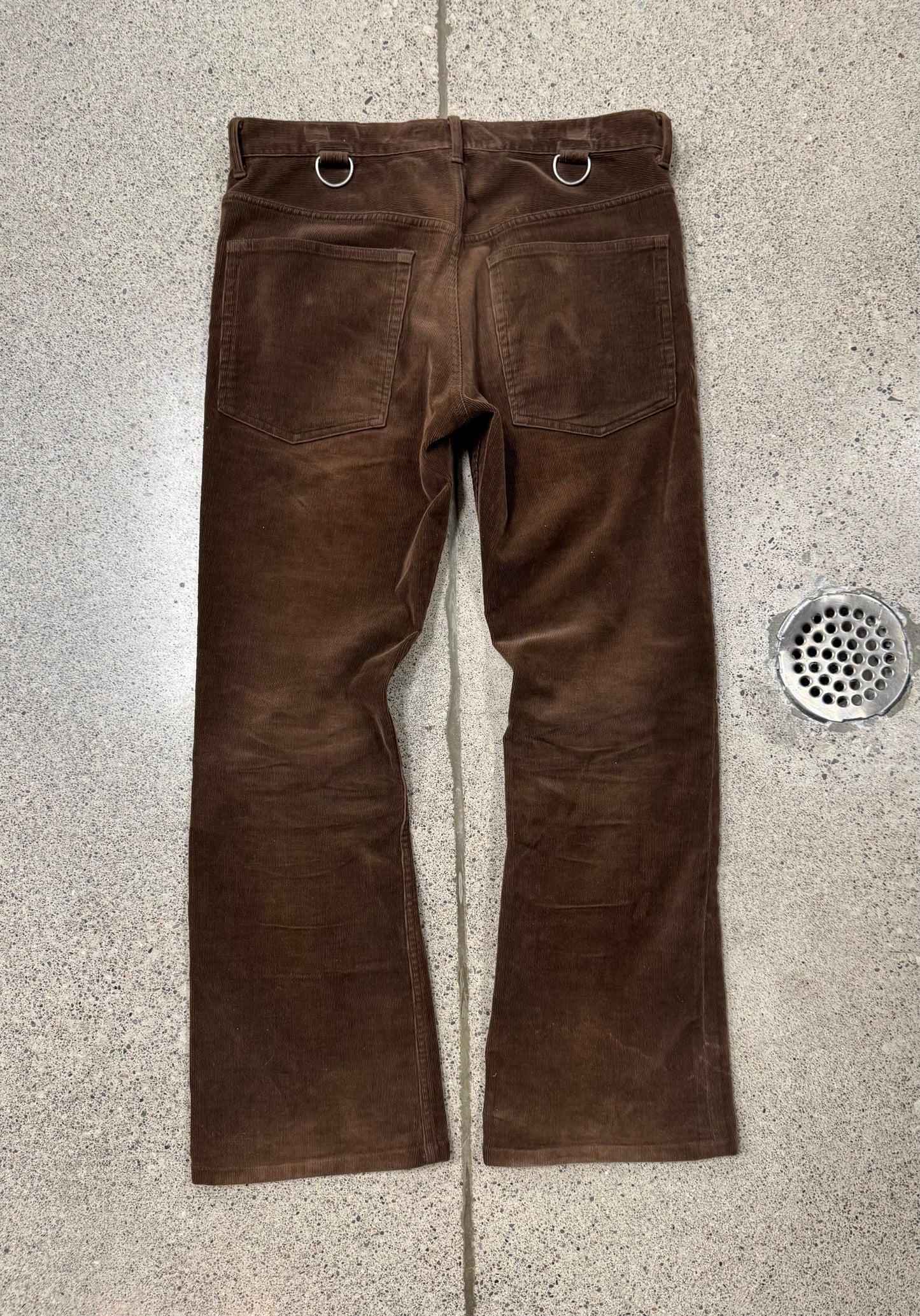 AW2002 Undercover ‘Witches Cell Division’ Hybrid Corduroy/Knit Flared Pants