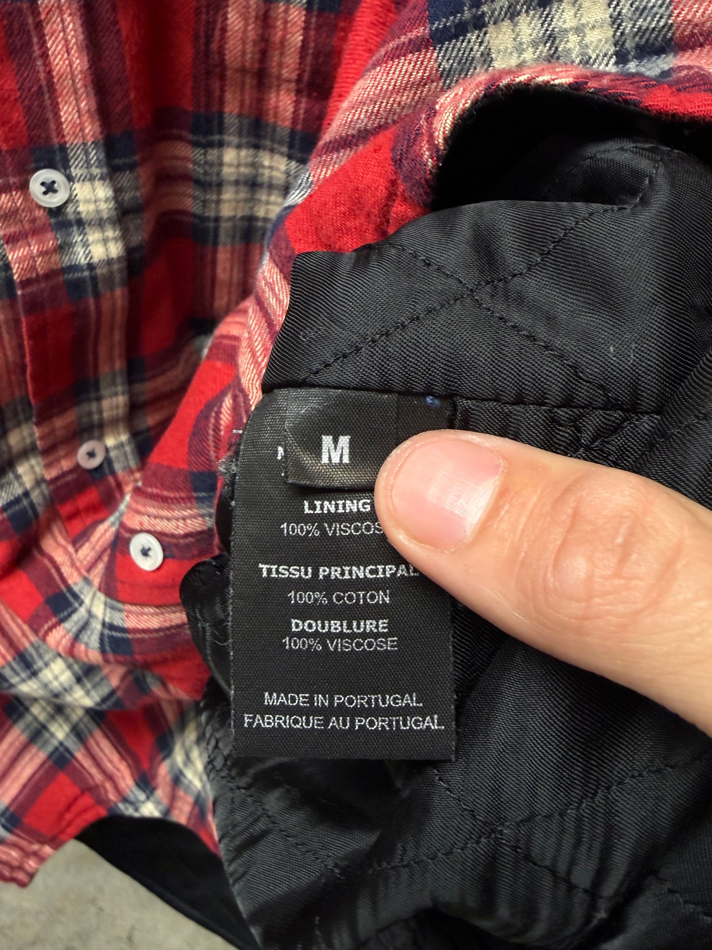 AW2017 Vetements ‘Detached Sleeve’ Flannel with Quilted Interior Liner
