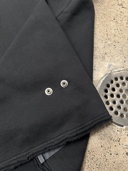 Helmut Lang Distressed Sleeveless Cutoff Sweatshirt