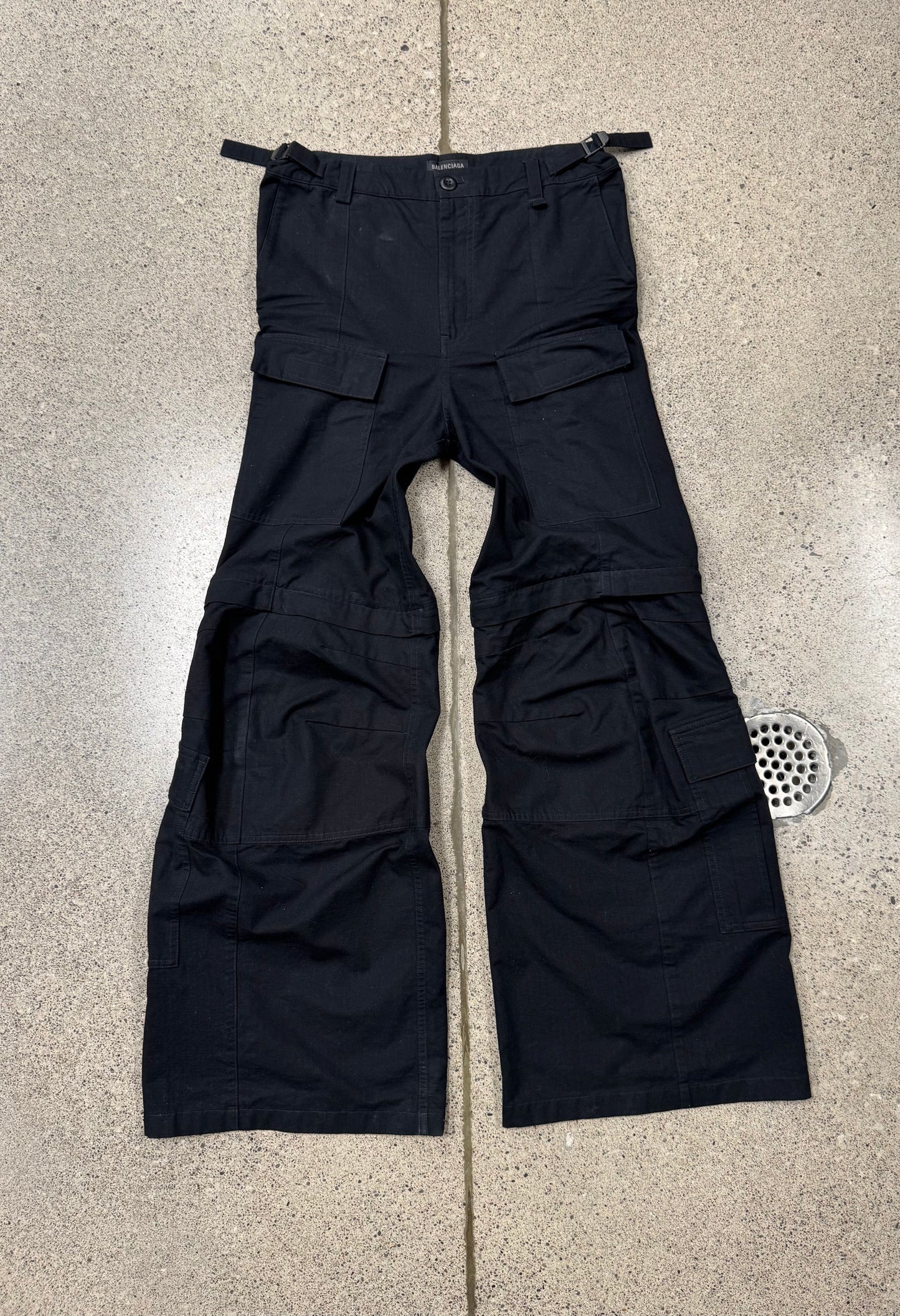 2023 Balenciaga ‘Convertible’ Ripstop Flared Cargo Pants