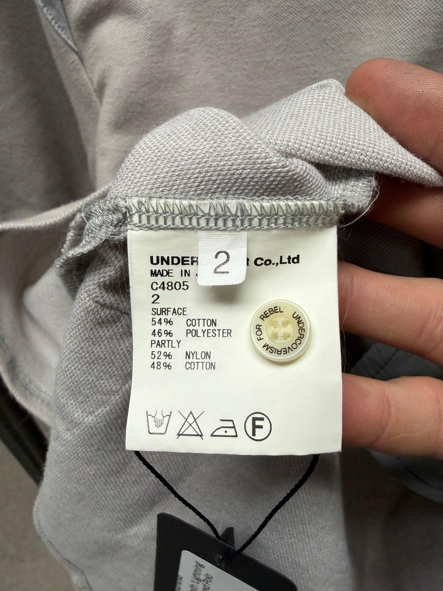 Undercover Patti Smith ‘Lightning Bolt’ Motif Embroidered Polo