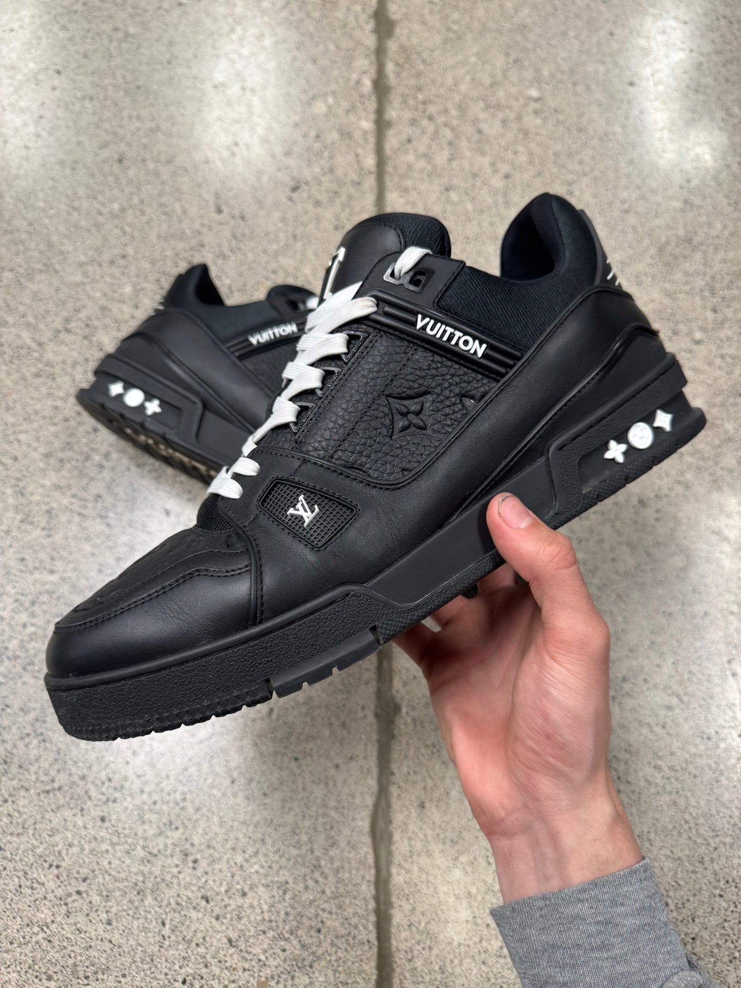 Louis Vuitton ‘Embossed Monogram’ Leather LV Trainers
