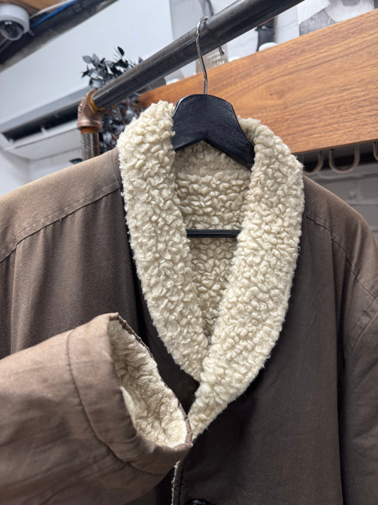 Vintage 80s Yohji Yamamoto ‘Y’s For Men’ Shearling Shawl Coat