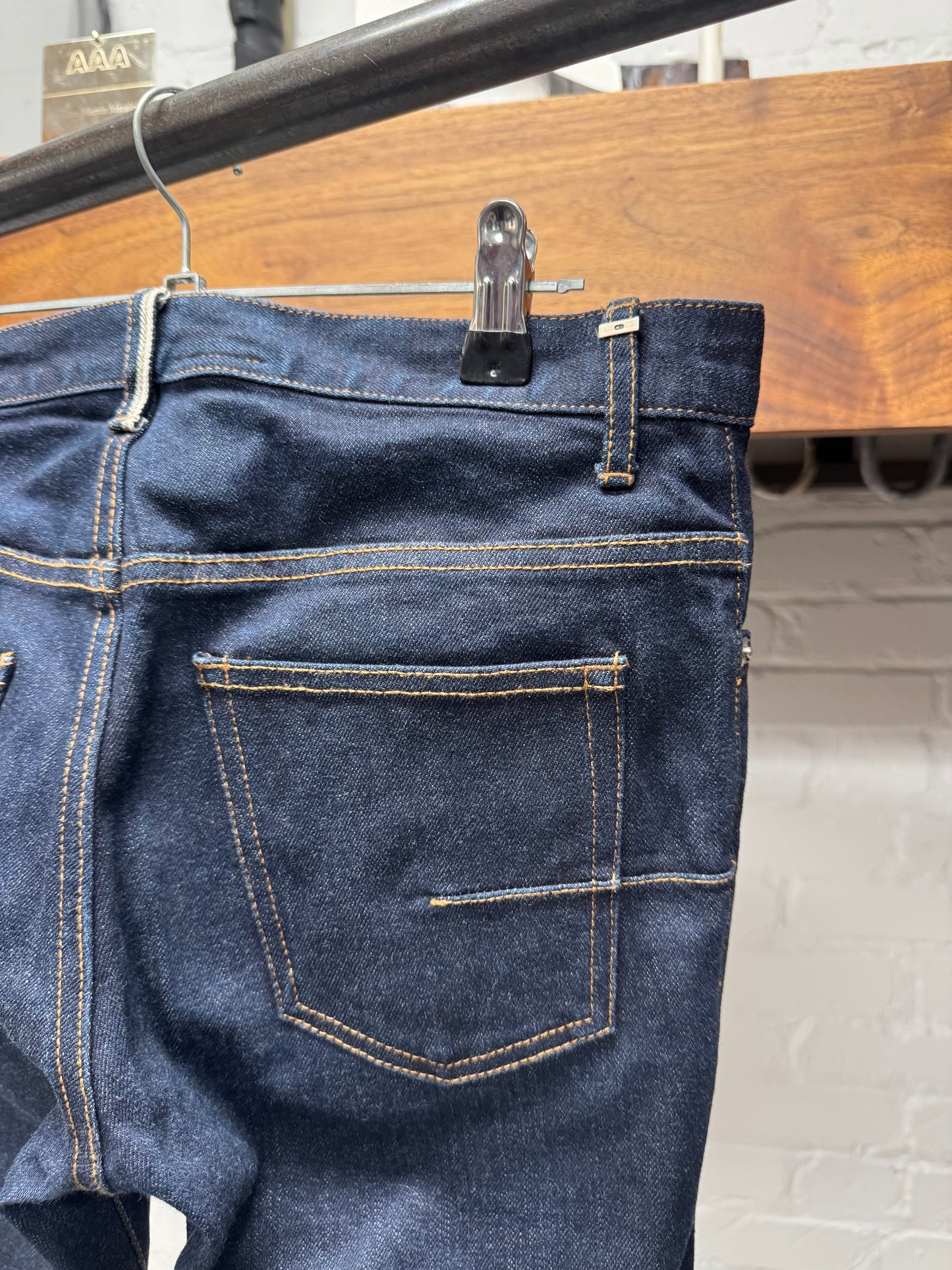 Dior Homme ‘Raw Blue Selvedge’ Skinny Cut Denim
