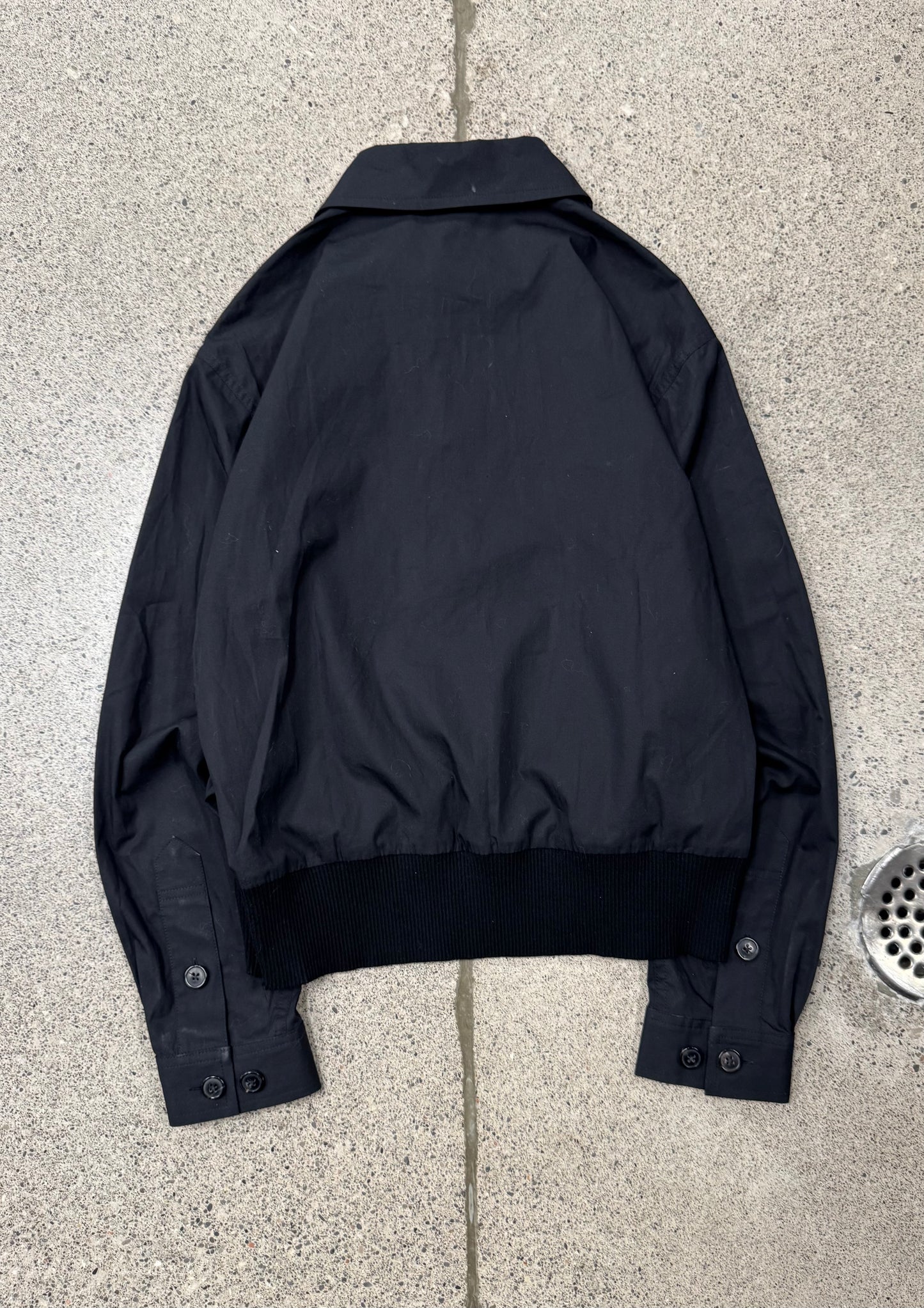 Dries Van Noten Black Long Sleeve Polo