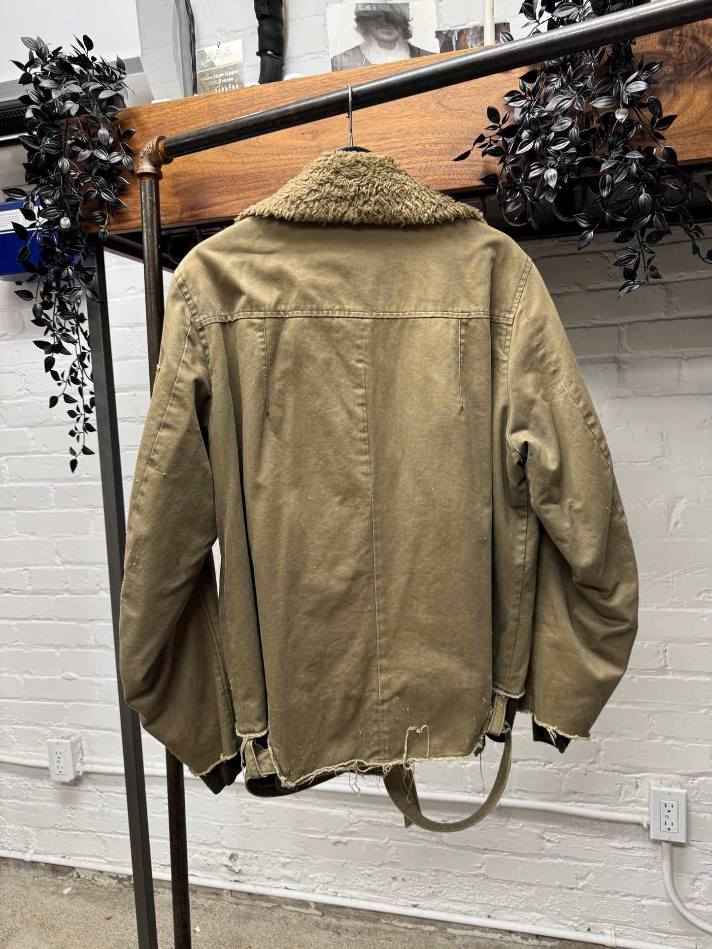 AW2005 Undercover ‘Arts & Crafts’ Shearling Lined Bomber Jacket