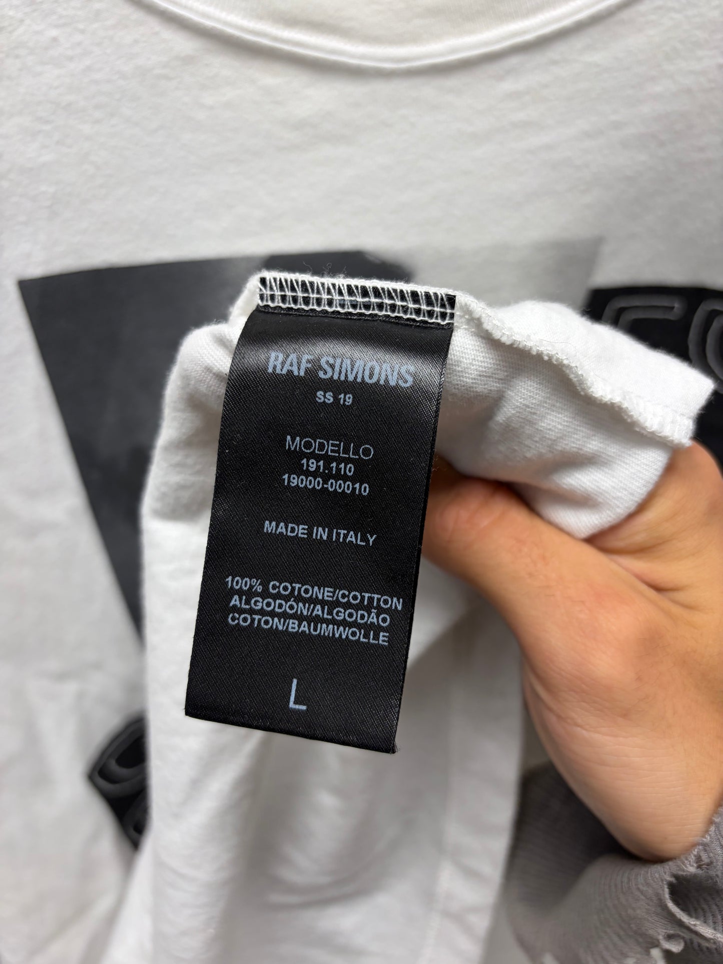SS2019 Raf Simons x Robert Mapplethorpe ‘Couple Clubbers’ White Graphic T-Shirt