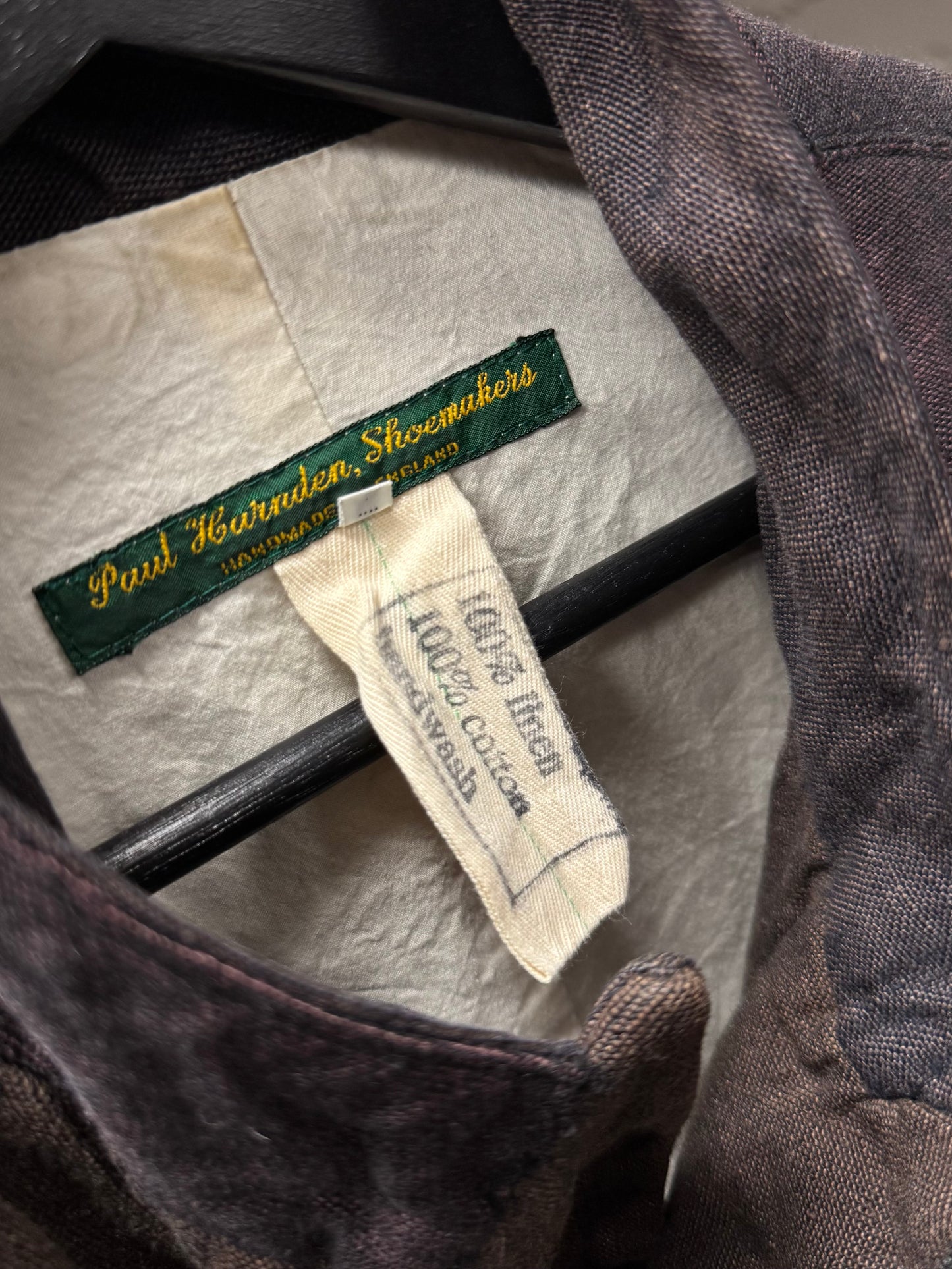 Paul Harnden Shoemaker Patchwork Fade Dyed Linen/Cotton Blazer