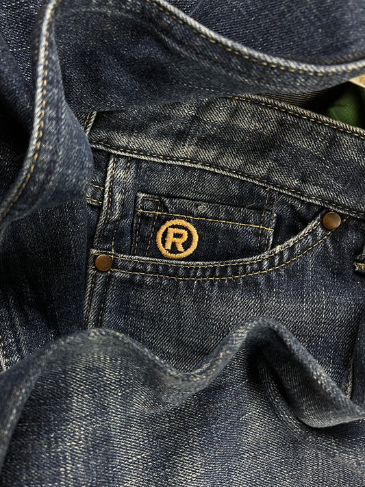 2000s Bape Washed Blue Slim/Straight Cut Denim