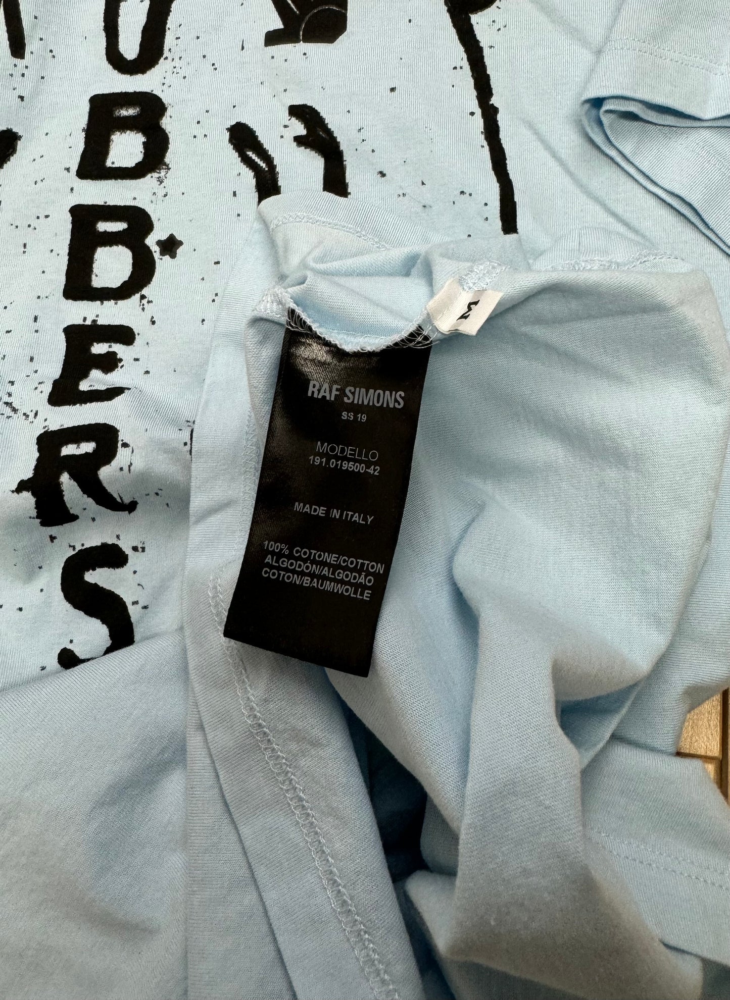 SS2019 Raf Simons ‘Clubbers’ Graphic T-Shirt