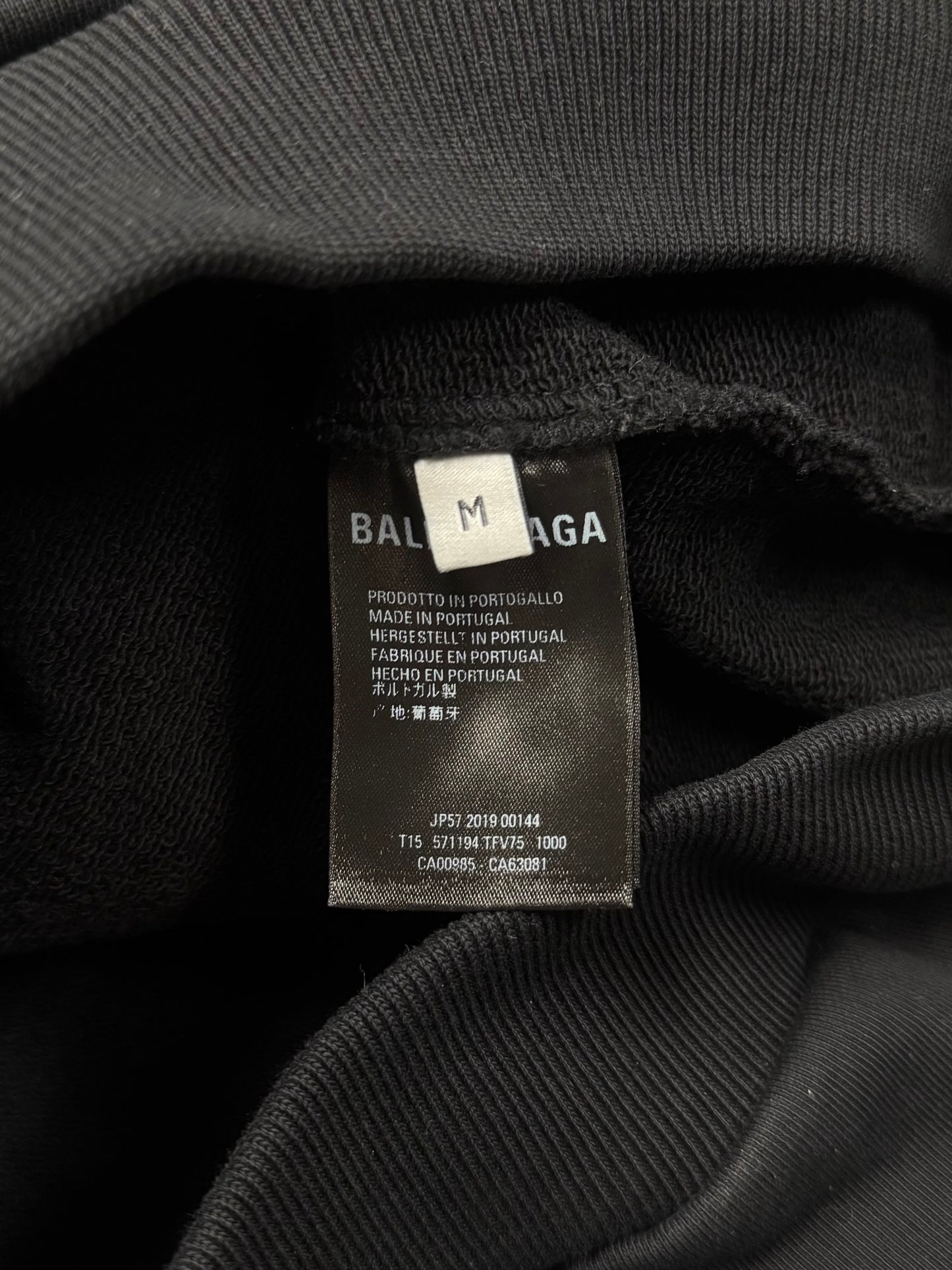 AW2019 Balenciaga ‘BB Crest’ Logo Pullover Hoodie