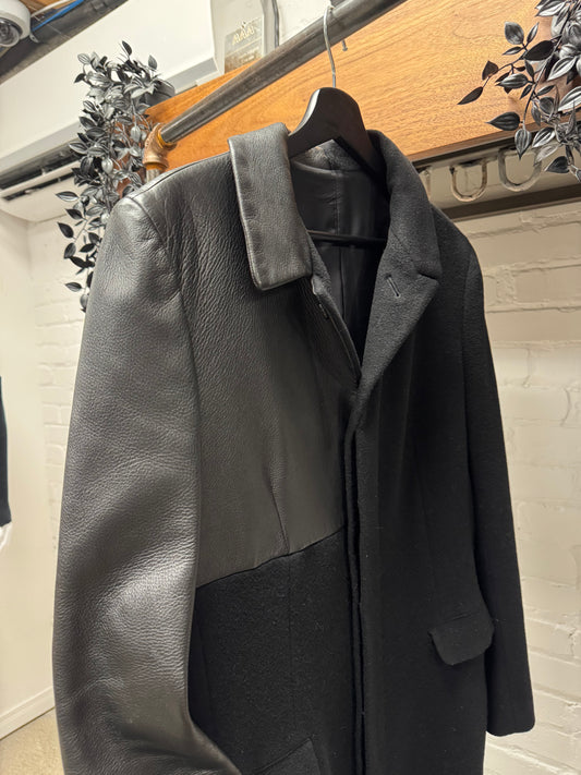 AW2002 Yohji Yamamoto ‘Mainline’ Deerskin/Cashmere Split Coat