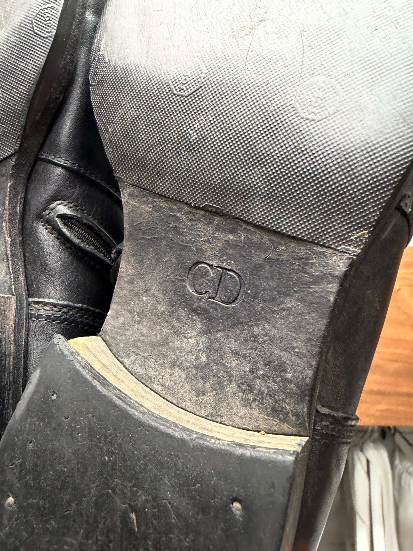 AW2009 Dior Homme Black Calfskin Leather Side-Zip Ankle Boots