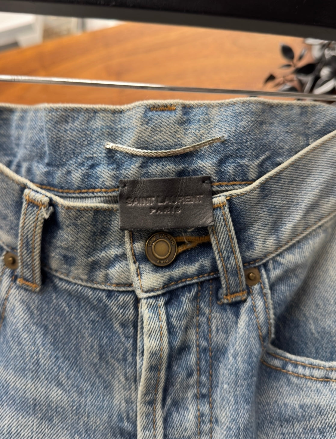 2020 Saint Laurent ‘D18’ Dirt Washed Blue Denim